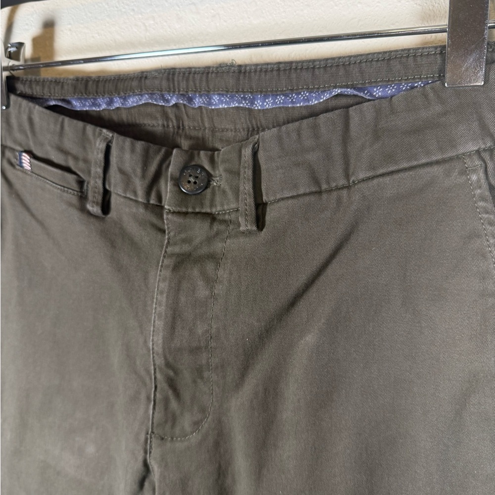 Coveri Tailored Green Men’s Chinos 30x29 Cotton Stretch Slim Fit Italy - Picture 2 of 13